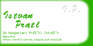 istvan pratl business card